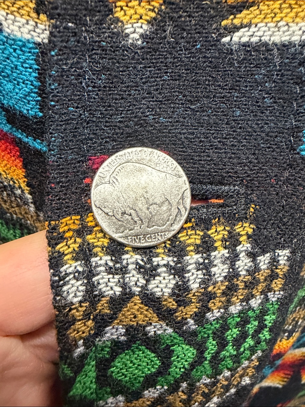 Pendleton Wool Multicolor Aztec Chief Joseph Pattern shirt jacket - Picture 5 of 5